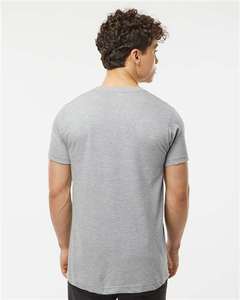 <b>Ringspun</b> Ring-spun Heather Polyester Cotton Rayon T Shirts - Product Image 5