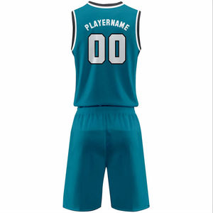 Conjuntos de Uniformes de Baloncesto Personalizados para Hombre Adulto, 100% Poliéster, Tallas Grandes, Transpirables, Absorben la Humedad, Venta al Por Mayor - Product Image 3