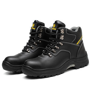 High Quality Men's Black Safety <b>Work</b> <b>Boots</b> with Anti-Slip Waterproof Steel Toe Multi-Functional Insoles <b>Leather</b> Upper for Winter - Product Image 4