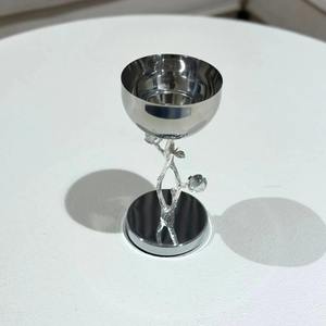 Quemador de incienso de plata hecho a mano, decoración escultural Floral para la temporada de primavera para la decoración del hogar, venta al por mayor, novedad - Product Image 1