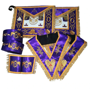 New Collection Wholesale Quality Durable Embroidered Masonic Regalia 30 Degree ASSR Freemason Scottish Rite <b>Pin</b> <b>Badge</b> Safety <b>Pin</b> - Product Image 1