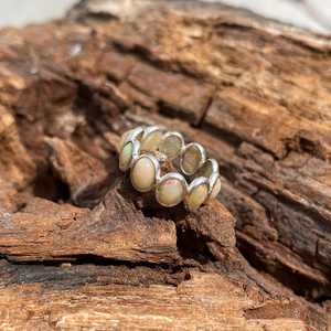 Ethiopian <b>Opal</b> Oval Cut Sterling Silver IGI Certified <b>Ring</b> October Birthstone Handmade Elegant Party Gift for Women - Product Image 6