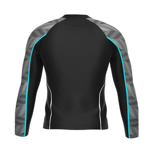 เสื้อคอมเพรสชั่น MMA ฟิตเนส ขายส่ง แบบยูนิเซ็กซ์ โพลีเอสเตอร์ผสมสแปนเด็กซ์ คอกลม แขนยาว ระบายอากาศ แห้งเร็ว ต้านเชื้อแบคทีเรีย - Product Image 2