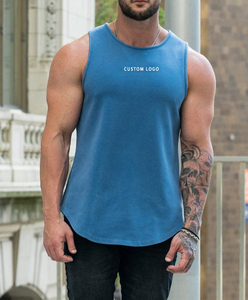 OEM Logo personnalisé en gros hommes gym stringer débardeurs muscle sec débardeur fit corset blanc fitness débardeur - Product Image 3