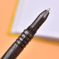 Stylo en acier damas fait main, stylo d'écriture en métal de luxe, stylo de papeterie de bureau haut de gamme pour les professionnels