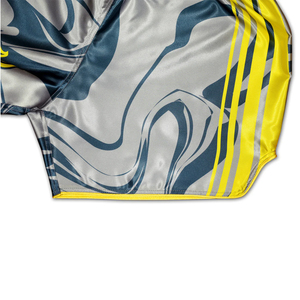 Pantalones Cortos de Entrenamiento de Artes Marciales de Sublimación, Muay Thai, Boxeo, Material Satinado, Elástico, Secado Rápido, Transpirable, OEM - Product Image 4