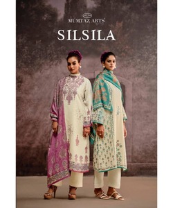 Salwar Kameez pakistanais pour filles dans Indian Lawn Boutique Design avec chemise longue décontractée et trois pièces Dupatta - Product Image 6