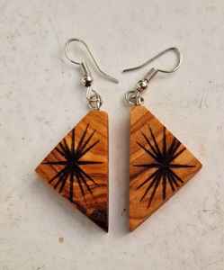 High Quality Vintage Bohemian Exaggerated <b>Wooden</b> Beads Earrings <b>Heart</b> Drop Shaped <b>for</b> Women India Low Price Natural <b>Crafts</b> - Product Image 1