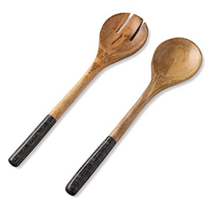 Juego de Cubiertos de cuchara de madera de mango Natural hecho a mano de alta calidad con mango de madera para bodas y uso en la cocina - Product Image 2