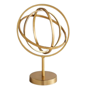 Arte minimalista, artículo de mesa de Metal de bronce de lujo, artículo decorativo de estilo europeo, decoración abstracta para el hogar, escritorio, Hotel, adorno de Metal - Product Image 5