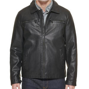 Veste en cuir de haute qualité, logo personnalisé, veste en cuir, vêtements de mode, veste en cuir pour hommes - Product Image 1