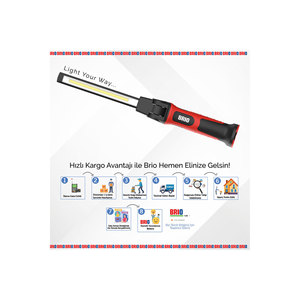 USB Rechargeable Magnetic Hanging COB <b>LED</b> <b>Work</b> <b>Light</b> 1000 Lumens Adjustable Flashlight for Road Repair - Product Image 4