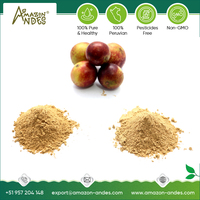 Polvo de Fruta Entera de Camu Camu Silvestre 100% Orgánico de Alta Calidad, Grado Alimenticio para Smoothies