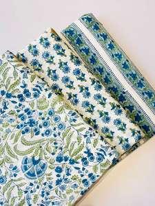 Tela 100% Algodón Estampada a Mano con Bloques, Hecha a Mano en India, Ecológica, Tradicional, Transpirable - Product Image 4