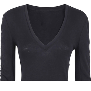 Sweat-shirt d'hiver surdimensionné à col en V pour femme, personnalisé, écologique, coupe-vent, respirant, en polaire polyester/coton, avec motif gaufré/brodé - Product Image 4
