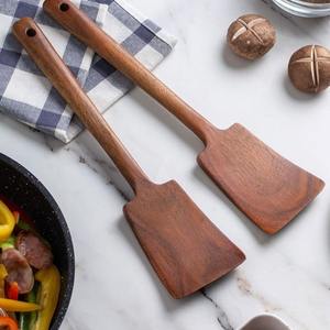 Herramienta de cocina, la mejor elección, utensilios de madera, espátula de calidad premium para comidas, espátulas de madera - Product Image 4