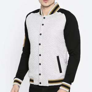 Custom Wholesale Rate Canvas <b>Thin</b> Breathable Varsity <b>Jacket</b> for <b>Men</b> Embroidered Patch Zip Bomber Style Ribbed Cuff Hem - Product Image 6