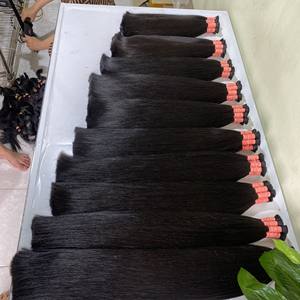 Extensión a granel de cabello humano Remy, calidad superior, calidad superior, cabello Alineación de cutícula sin procesar, grado 12A, extensiones de cabello humano virgen a granel - Product Image 5