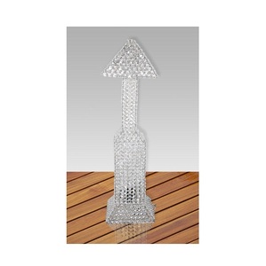 crystal Lamp Pillar high quality metal floor crystal lamp <b>holder</b> for home decoration parties and functions for pillar - Product Image 4