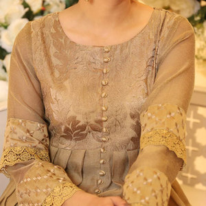 100% ropa informal de alta calidad para mujer, vestido de fiesta paquistaní hecho a medida, vestido de fiesta paquistaní ligero para mujer - Product Image 4