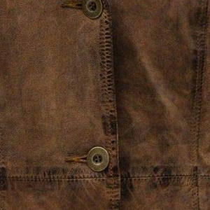 Gabardina Clásica de Cuero para Hombre con Cuello de Solapa, Manga Larga, Chaqueta Larga para Días Fríos - Product Image 5