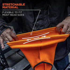 Masque facial en polaire orange avec impression numérique, style d'image personnalisable, imperméable pour le ski et la moto - Product Image 3