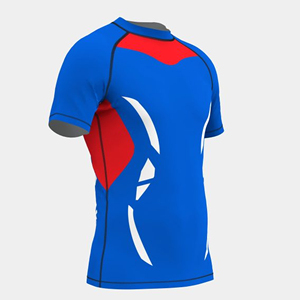 Recién llegado, protectores de erupción lisos, venta al por mayor, camisa de protección de erupción con estampado personalizado para hombres, camisas de compresión, protectores de erupción de secado rápido - Product Image 2