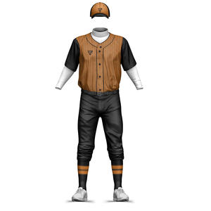 OEM Chemises de baseball à boutons complets Impression personnalisée Uniforme de baseball pour jeunes Maillot de baseball pour hommes brodé par sublimation - Product Image 3