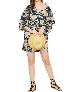 ชุดกิโมโนผ้าฝ้ายพิมพ์ลายแขนกุด - Product Image 1