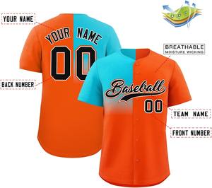 Maillot de baseball sublimé à séchage rapide avec tissu en maille respirante contrôle de l'humidité taille jeune/adulte usine OEM personnalisé - Product Image 2