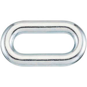 YID034 High Tensile Steel Alloy Oval-Ring for Buckle with White Zinc Finish 22kN/5000LBS Breaking Strength in Box Packaging - Product Image 1