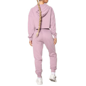 Nouveau 2022 Crop Hoodies All Over Print Femmes Simple Casual Sports Crop street wear Hoodies femmes Sweats - Product Image 5