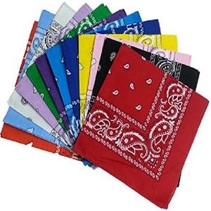 Bandanas carrés en coton, fabrication directe, couleurs personnalisées, logo imprimé, doux pour la peau, durables, toutes saisons, tendance - Product Image 3