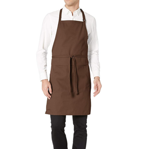 Delantal de Cocina de Algodón Negro con Logotipo Personalizado al por Mayor, Reutilizable, Resistente al Agua, Lavable a Máquina, Fabricante, Proveedor OEM, Chef - Product Image 4