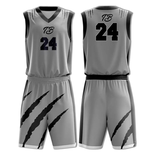 Durable <strong>Custom</strong> Basketball Wear Sublimated Jersey &amp; Shorts Set for Professional Matches - Product Image 2