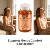 SYC BIO Vitamine K2+D3 en Gélules – Améliore l'Immunité, Bien-être Quotidien Naturel – 60 Gélules Format Oursons Gommeux – Prix Usine en Gros