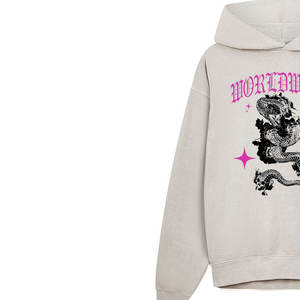 Sweat à capuche imprimé en strass DTF DTG personnalisé unisexe Streetwear surdimensionné Fournisseur de pulls à capuche à la mode - Product Image 2