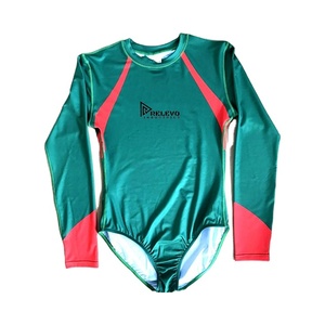 Justaucorps de gymnastique et de ballet personnalisé pour femme, avec strass, extensible, manches longues, respirant, tenue d'entraînement - Product Image 4