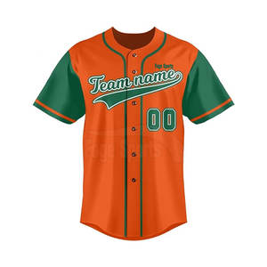 Concevez votre propre maillot de baseball respirant 100% Polyester dernier style meilleure qualité maillot de baseball pour hommes - Product Image 2