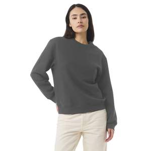 Concevez votre propre sweat-shirt d'hiver pour femme - Sweat-shirt à col rond en polyester/coton polaire avec impression brodée, couleur personnalisée - Product Image 1