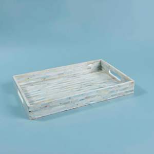 Nouvel arrivage de plateaux de service uniques pour aliments de table Plateau de service pour dattes et biscuits en chocolat nacré - Product Image 4