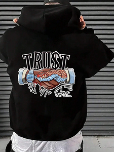 <b>Men</b> Trending Customized Printed Hoodie <b>Pullover</b> Style in Breathable and Comfortable Fabric Cotton Fleece/Polyester Fleece - Product Image 2