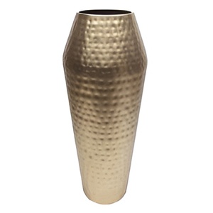 Low Price Modern Design Aluminum Casted Metal Flower Pot <b>Unique</b> Shape Floor <b>Vase</b> Handmade Customized Top Decoration - Product Image 2