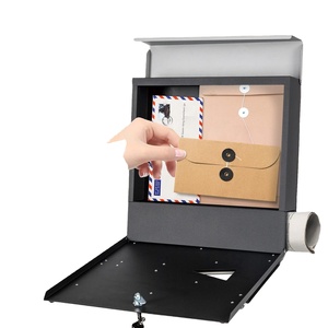 Buzón montado en la pared al por mayor artículos para el hogar modernos muebles de apartamento inteligentes de acero inoxidable galvanizado estilo estadounidense Tediton OEM ODM - Product Image 1