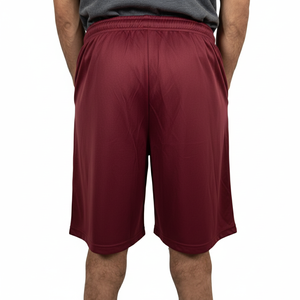 กางเกงขาสั้นกีฬาผู้ชายสำหรับฤดูร้อน แบบขายส่ง สั่งทำได้ ระบายอากาศได้ดี เอวกลาง เหมาะสำหรับการฝึกซ้อม ลายเรียบ สไตล์ลำลอง - Product Image 2