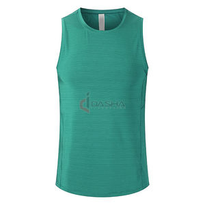 Camiseta sin mangas para hombre con logotipo personalizado al por mayor 2025 ropa de gimnasio sin mangas 100% poliéster ajuste cómodo estilo informal - Product Image 6