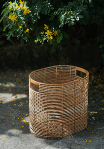 Hot New Design <b>Bamboo</b> Rattan Storage <b>Basket</b> Woven <b>Basket</b> Natural Handmade For Home Organizing - Product Image 3