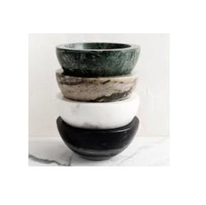 Cuenco para servir de mármol blanco hecho a mano con diseño intrincado de una sola pieza con calidad y material de primera calidad a muy buen precio - Product Image 2