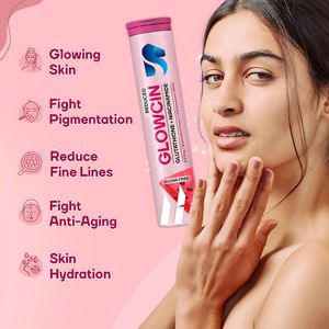 Comprimés effervescents luminescents Glowcin pour adultes, saveur pastèque, niacinamide, sans sucre ajouté, complément alimentaire pour l'éclat de la peau - Product Image 2