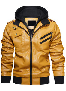 Conception personnalisée OEM Broderie de haute qualité Veste de baseball en cuir PU noire Bomber Letterman pour hommes Veste universitaire zippée pour hommes - Product Image 4